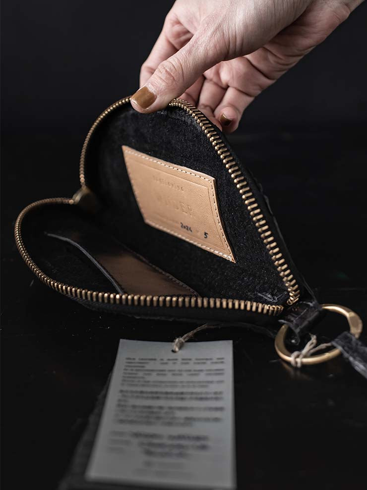 tagliovivo<br> Moon wallet CROCODILE / BLACK