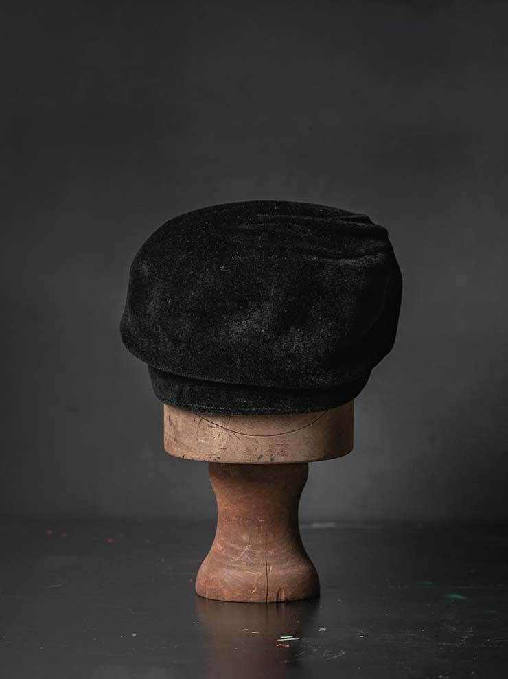 HORISAKI<br> ONE OF A KIND COLLECTION Vintage Velvet Hat OOAK25 NO.226 / BLACK