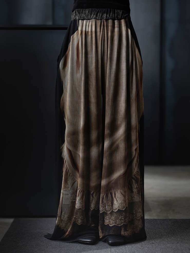 IA LONDON<br> WOMENS VICTORIA WIDE LEG MESH TROUSERS / PETTICOAT