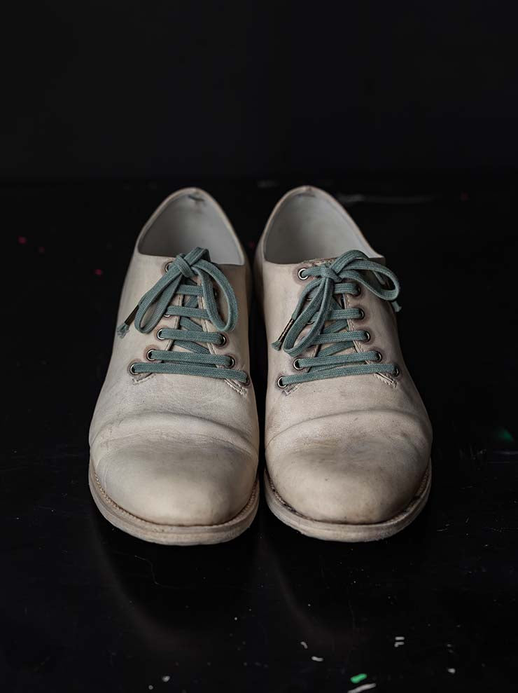 EMATYTE<br> MENS Horse Leather Culatta Stone Washed Shoes / BONE
