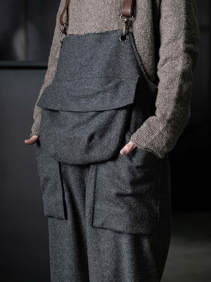MONAD<br> McDonnell Overalls / Gray - Navy twill