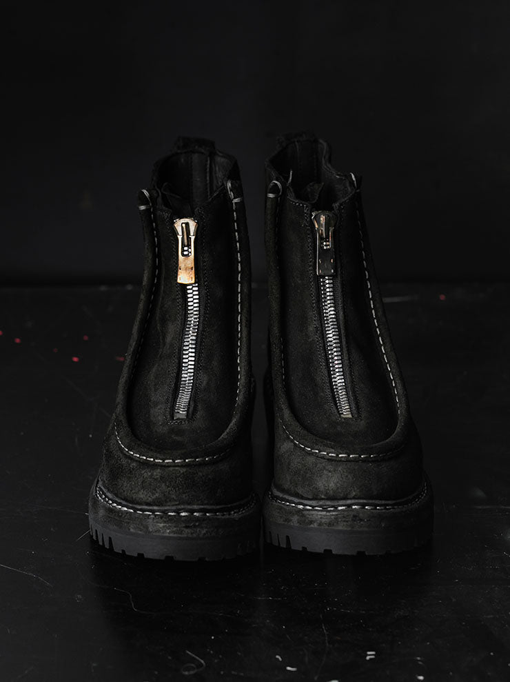 GUIDI<br>WOMENS フロントジップパラブーツ NTP05FZ BLKT / CALF REVERSE