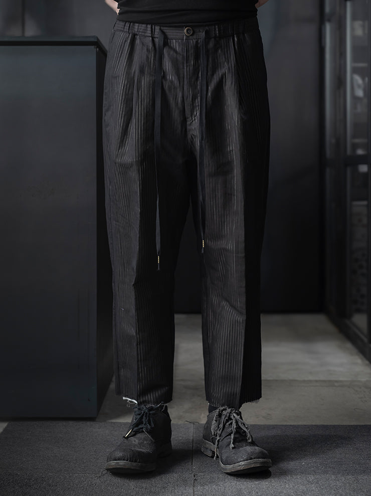 individual sentiments<br />UNISEX レイヤードイージーパンツ / BLACK