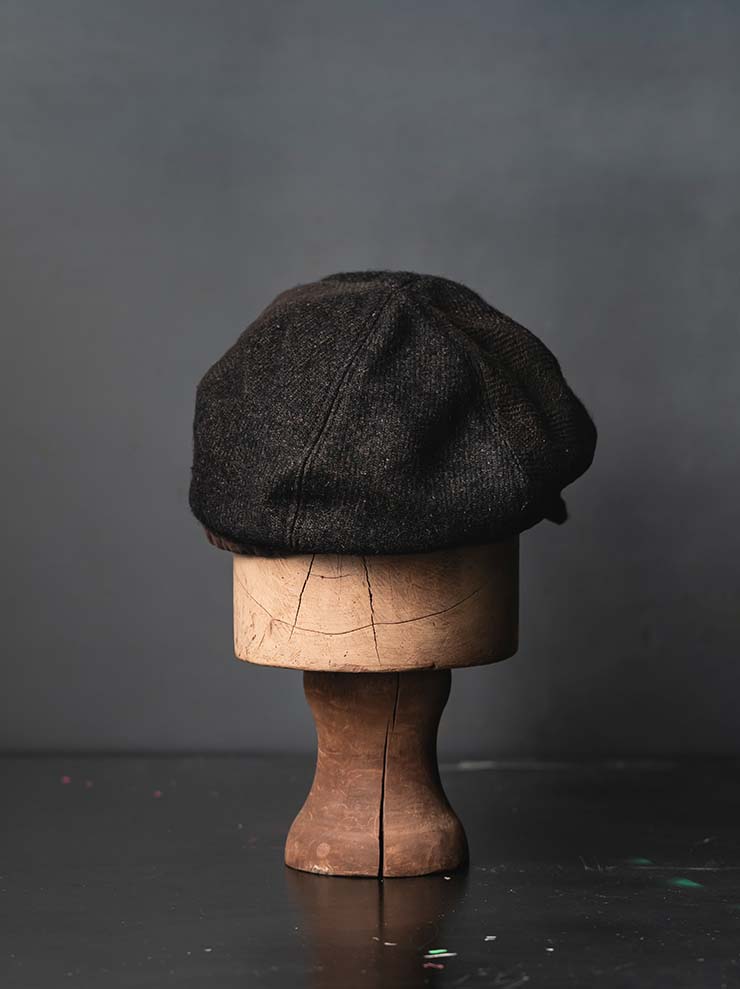 HORISAKI<br>ONE OF A KIND COLLECTION ハンドダイコットンウールハット OOAK25 NO.98 / BROWN