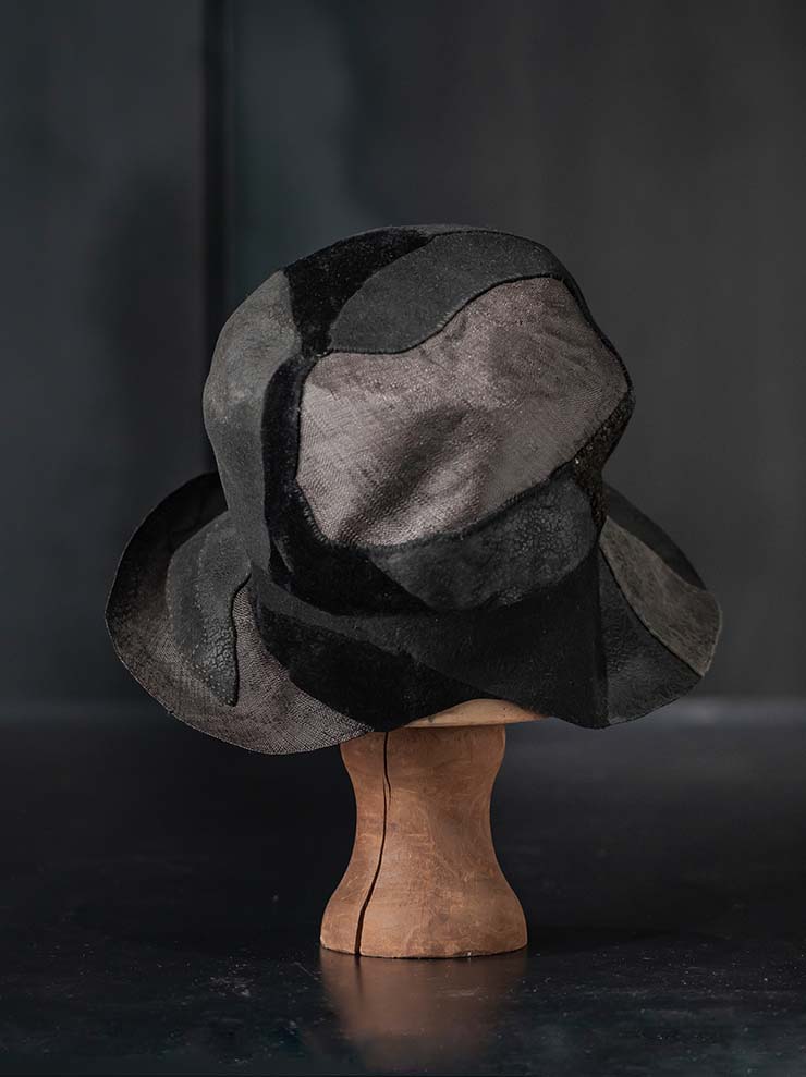 HORISAKI<br>ONE OF A KIND COLLECTION ミックスハット OOAK24 NO.65 / BLACK