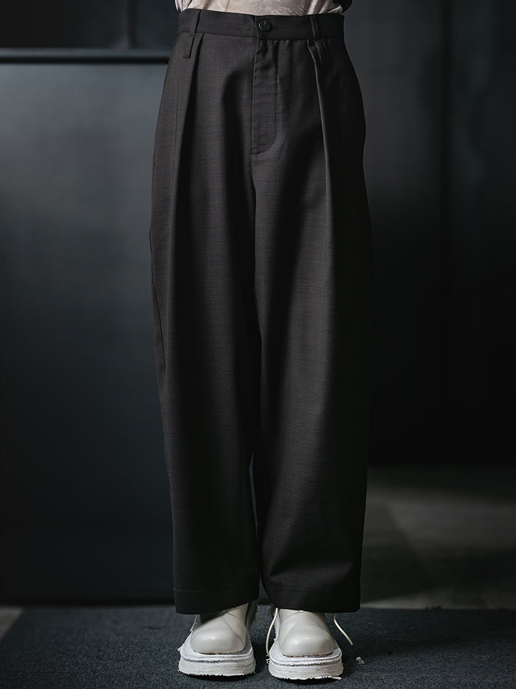 WRIGHT + DOYLE<br>UNISEX LEEDEN TROUSERS / CACAO CHECK