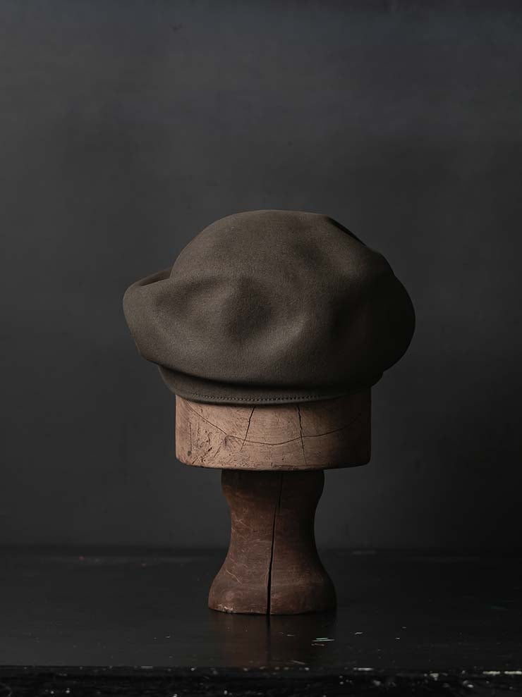 HORISAKI<br>ビーバーファーフェルトキャップ BHNLK - fw26 / TAUPE EB