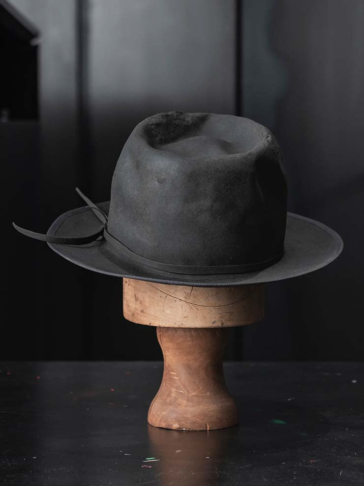 HORISAKI<br>ONE OF A KIND COLLECTION ビーバーファーフェルトハット OOAK24 NO.104 / GREY
