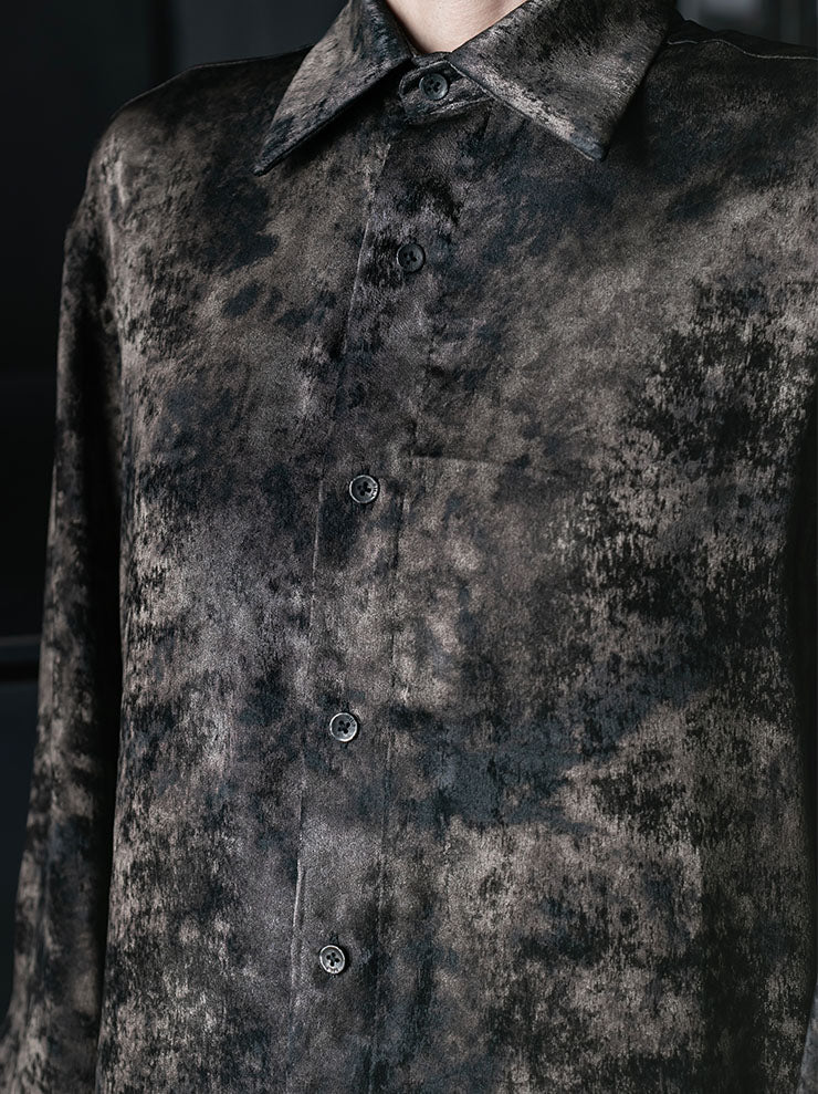 CHIAHUNG SU<br>WOMENS HAND DYED WATERED GAUZE SHIRT / WATERED GAUZE