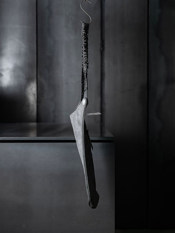 ISAAC SELLAM EXPERIENCE<br> Bonded Leather Messenger Bag / PLOMB REFLECTOR