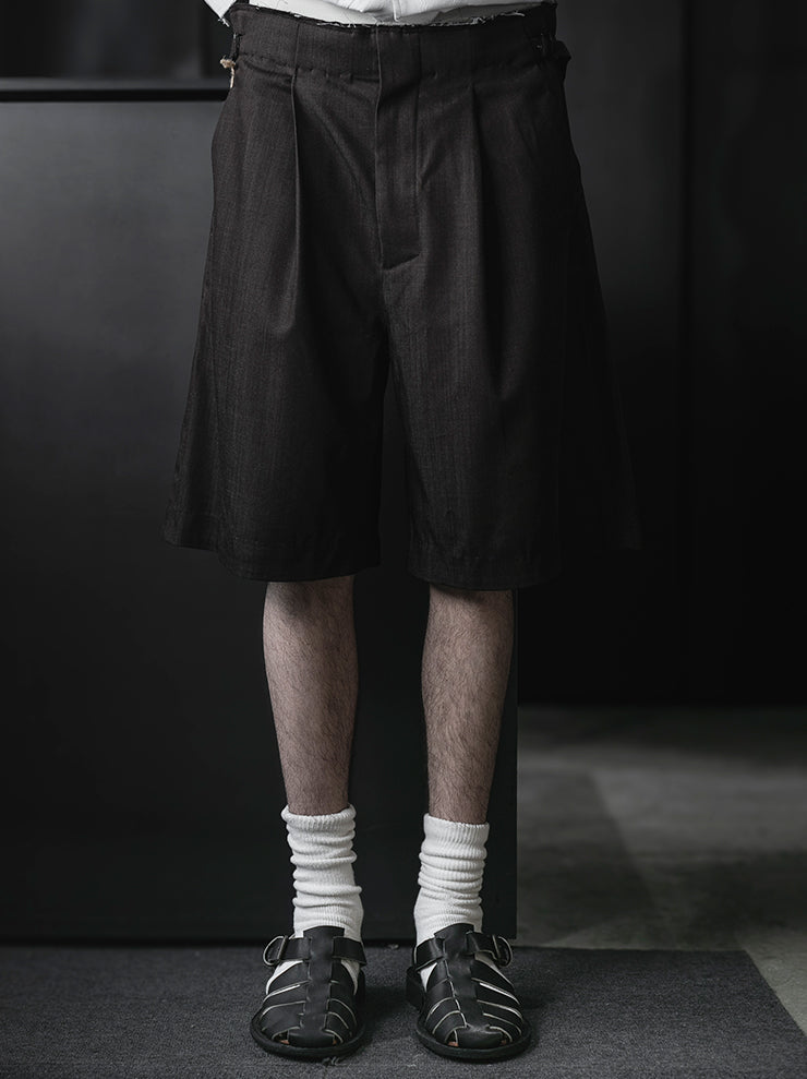 MONAD<br>Murray Tailored Shorts / Brown