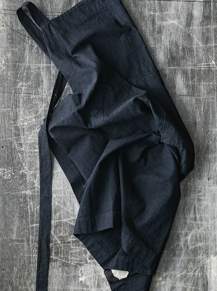 ATELIER SUPPAN<br>APRON in denim / W26-17