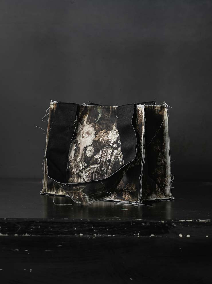 IA LONDON<br>BRICK CARRIER SMALL HAND BAG / DIAMONDS PRINT