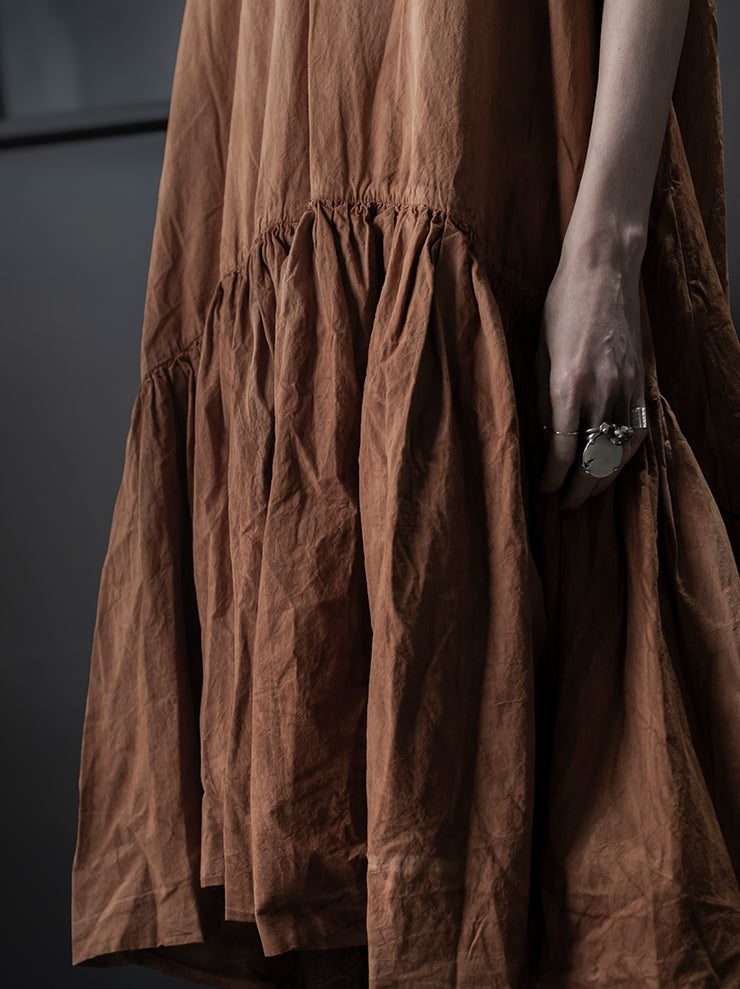 KINYAN LAM<br>WOMENS ナチュラルダイバルーンドレス / BROWN
