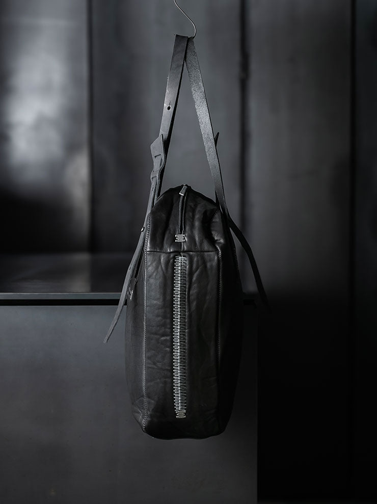 ISAAC SELLAM EXPERIENCE<br> Bonded Leather Tote Bag / NOIR - 24th of August Exclusive