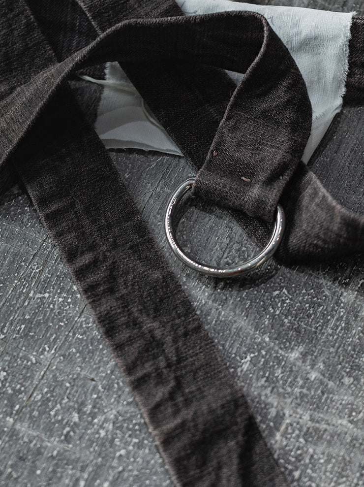 ATELIER SUPPAN<br> UNISEX COTTON BELT/REDBROWN
