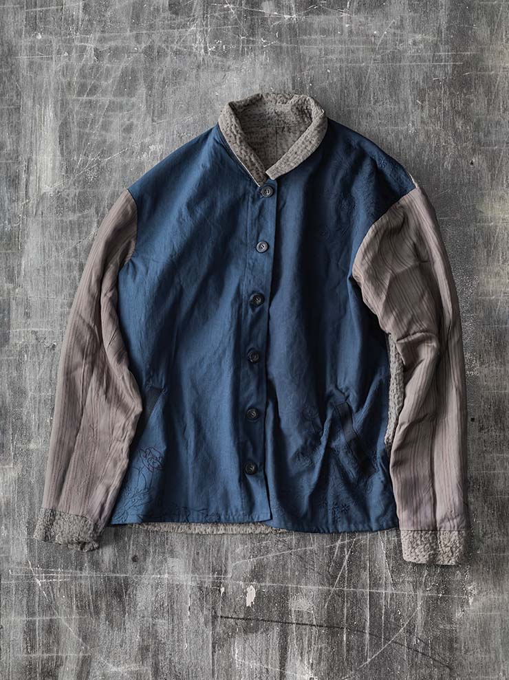 By Walid<br>MENS BENNY SHIRT JACKET / OLIVE TERRA / SIZE L