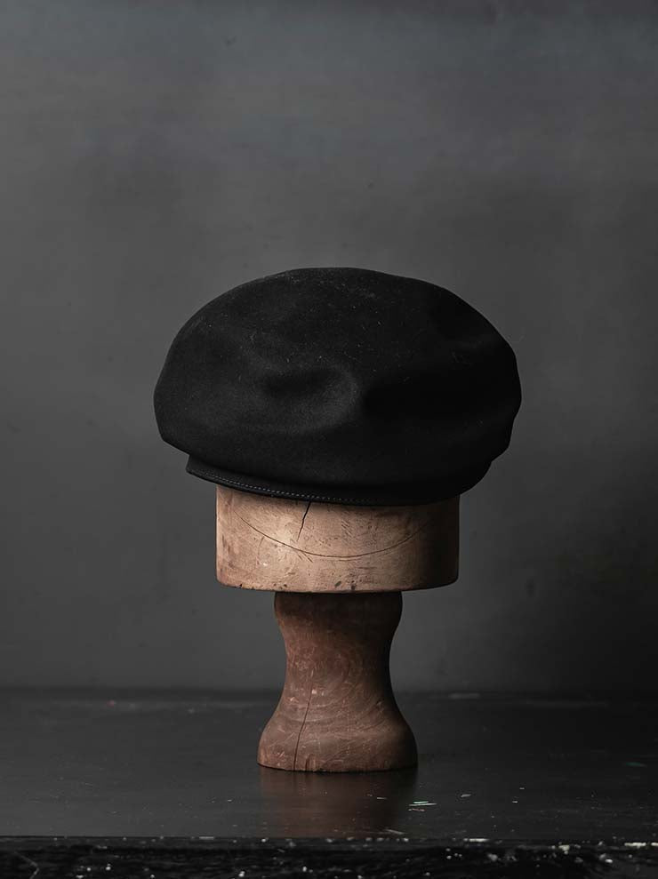 HORISAKI<br>ビーバーファーフェルトキャップ BHNLK - fw26 / BLACK EB