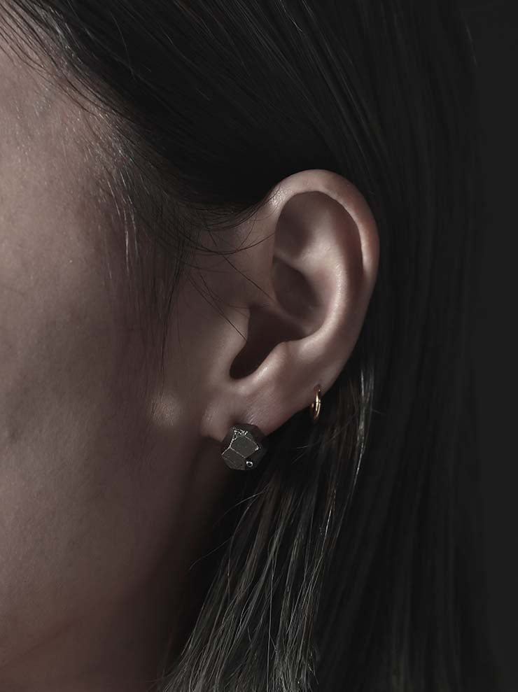 DETAJ<br>MINERAL SILVER EARRING