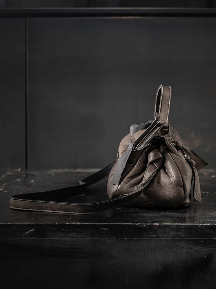 TUFORÉE<br> Leather bag / REAR MEDIUM / DARK BROWN