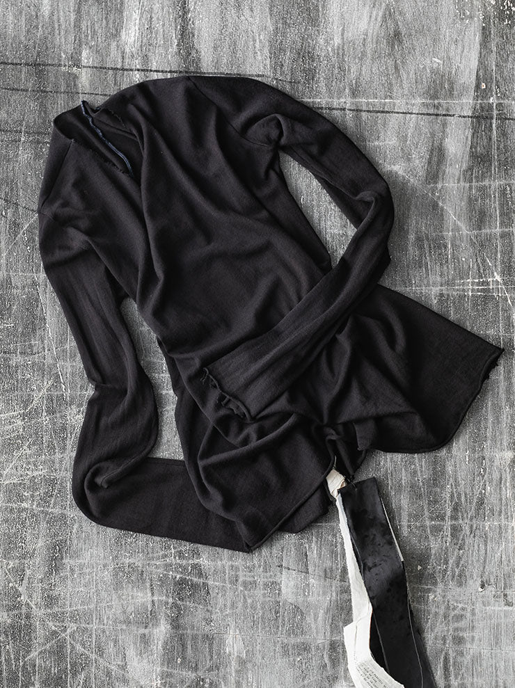 ATELIER SUPPAN<br>WOMENS WOOL LONG SLEEVE T-SHIRT / W26-57