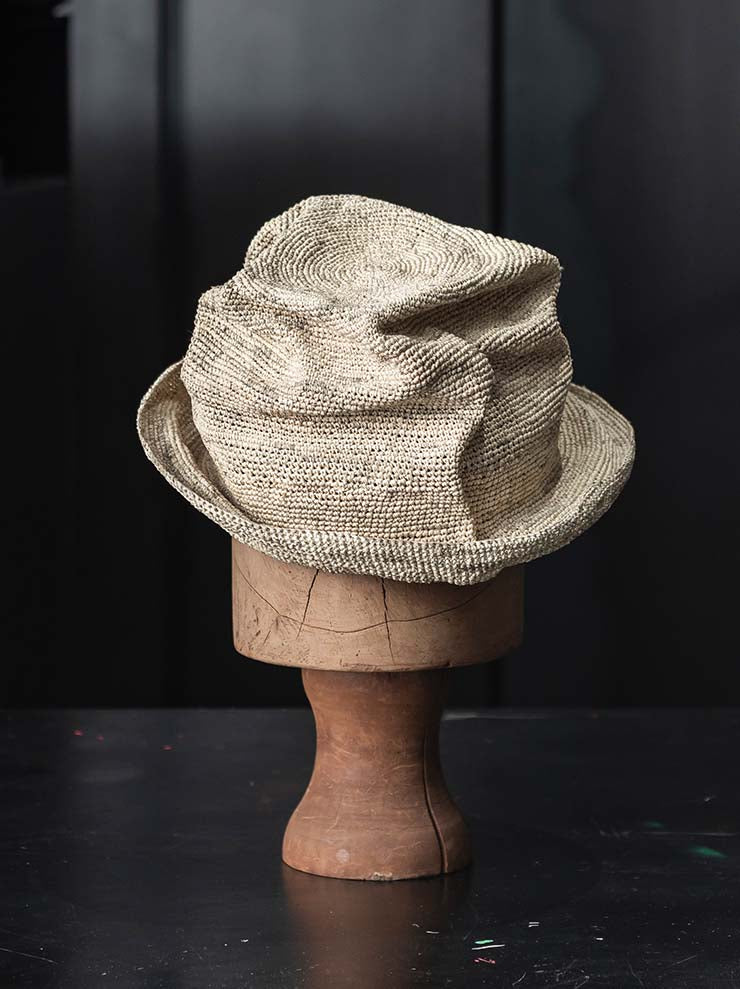 HORISAKI<br> ONE OF A KIND COLLECTION Tequilla Straw Hat SHPVPK005 / PV IRON