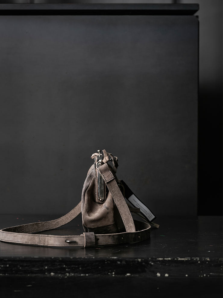MDK – MIRANDA KALOUDIS<br>FRENCH LOCK BAG L / HORSE LEATHER / NATURAL SHADES