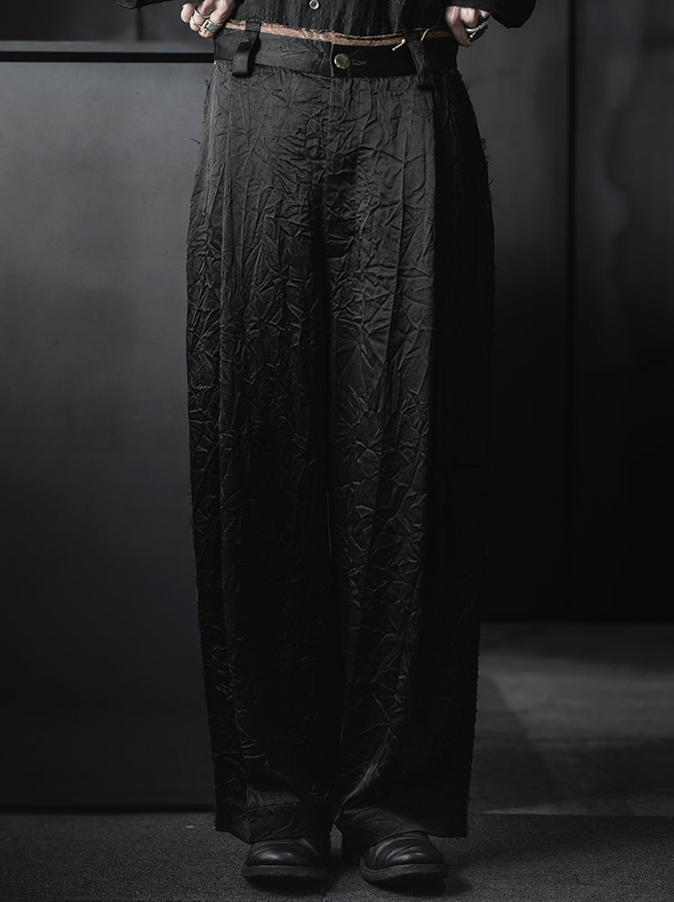 COMMUNS<br>WOMENS VISCOSE SILK TROUSERS / BLACK