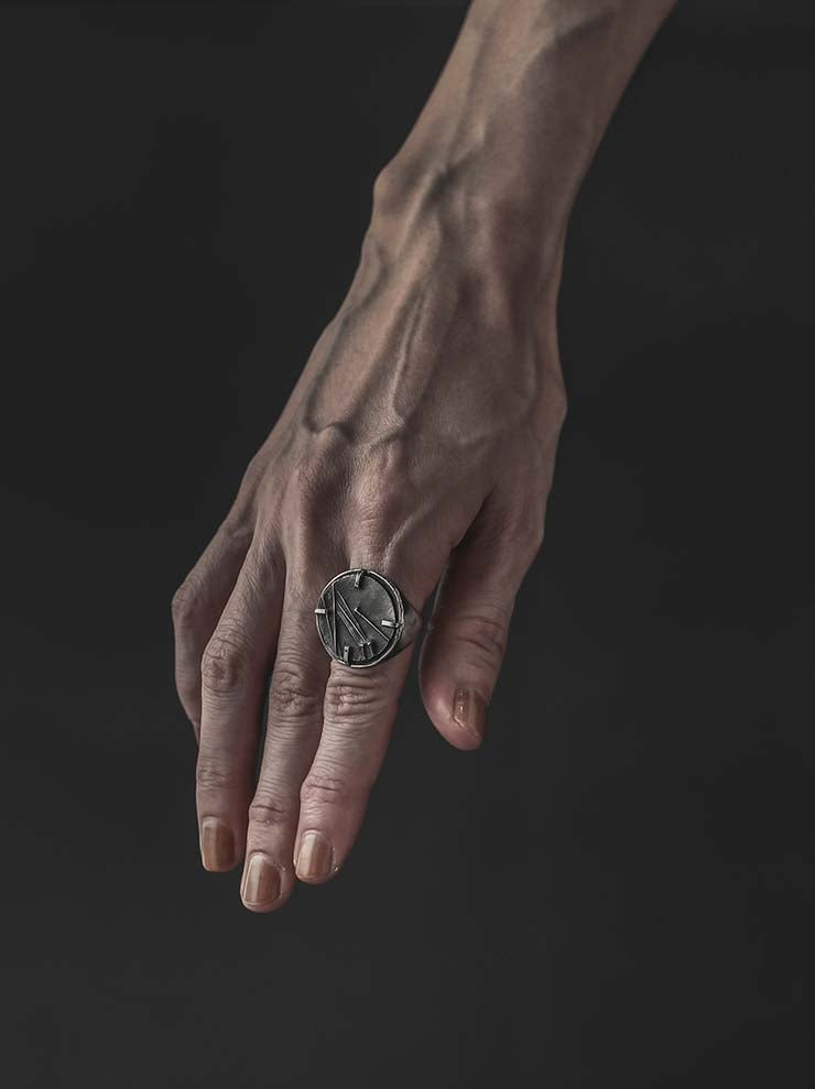 DETAJ<br>PIN SILVER RING