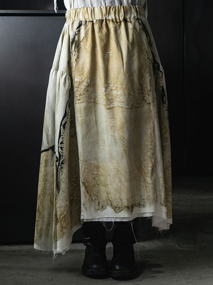 IA LONDON<br>MOONLIGHT ROSES SKIRT / LACE DRESS PRINT