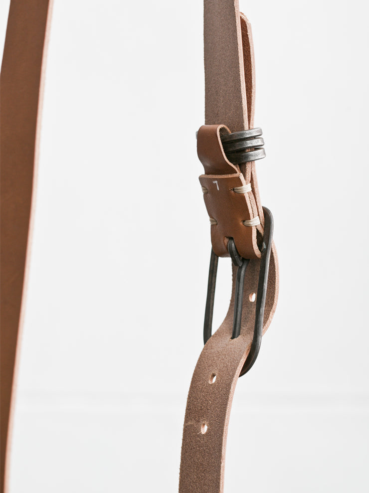 tagliovivo<br> Oval buckle belt NATURAL