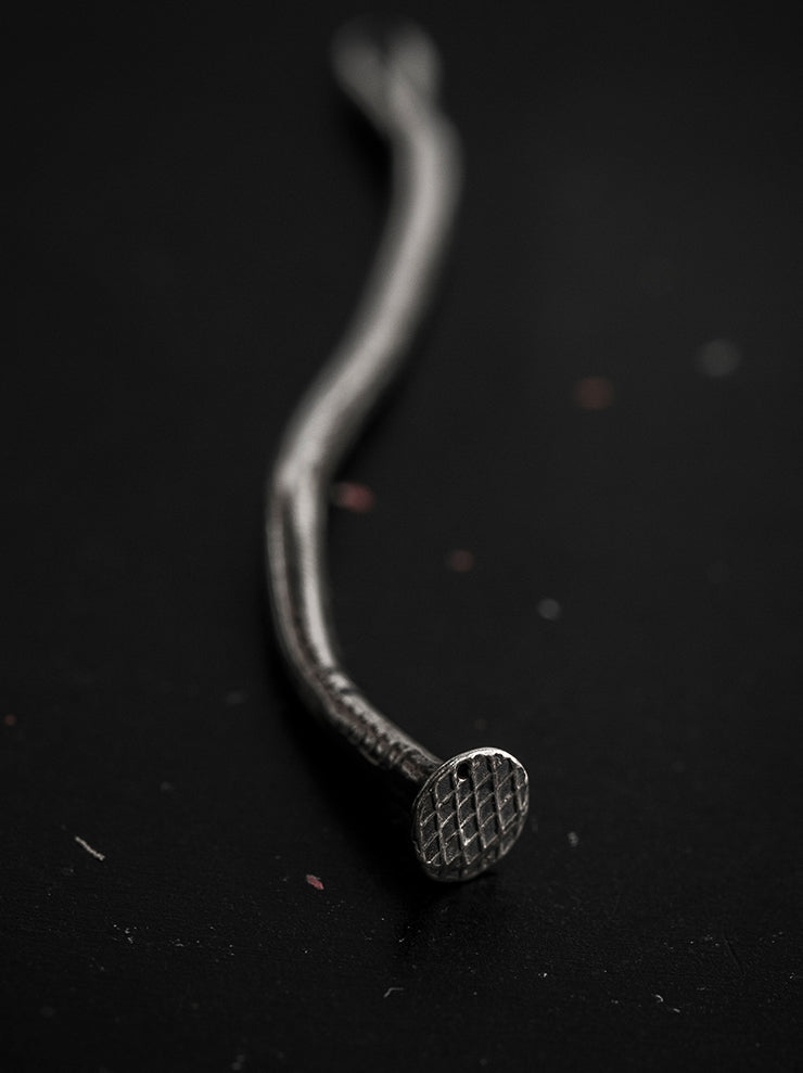 GUIDI<br> Silver big nail charm G-CI07 NTR