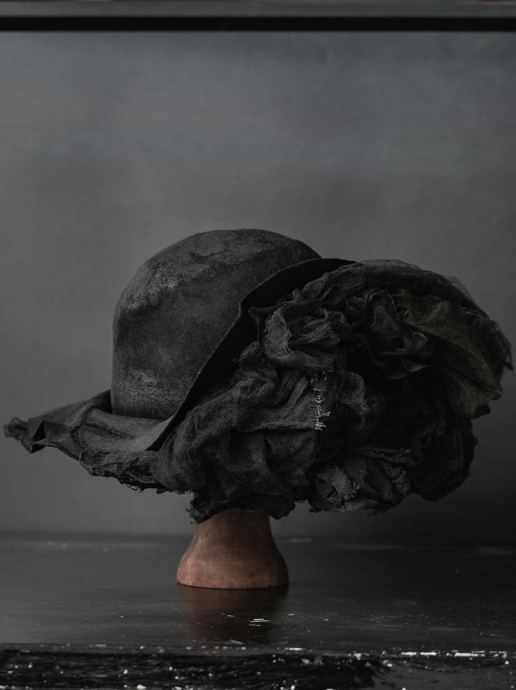HORISAKI<br>ONE OF A KIND COLLECTION ラビットファーフェルトハット OOAK26 NO. 067 / VARIOUS
