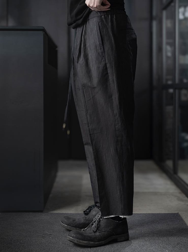 individual sentiments<br />UNISEX レイヤードイージーパンツ / BLACK