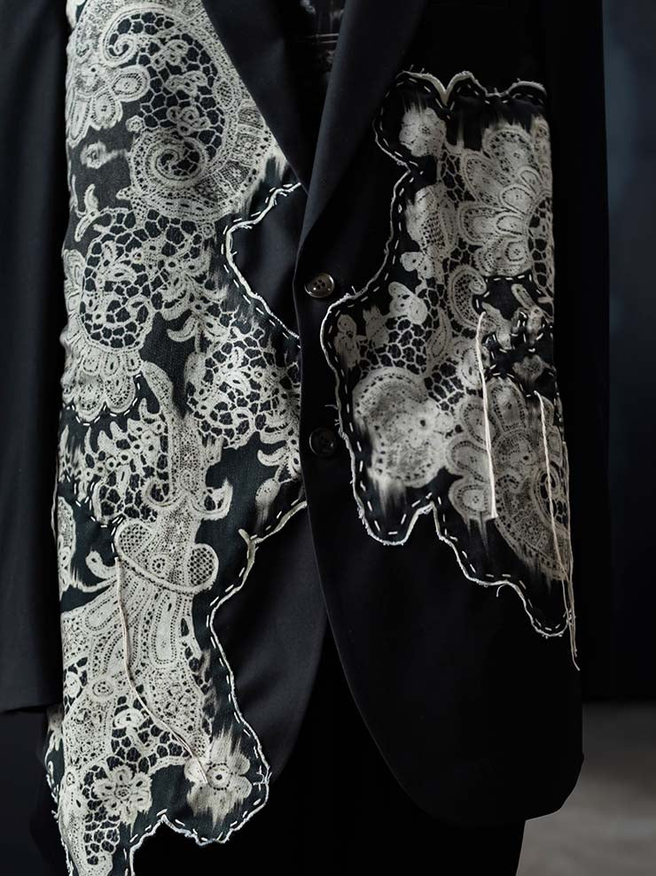 IA LONDON<br>WOMENS OVERSIZED HAND-STITCHED BLAZER / HONITON I PRINT