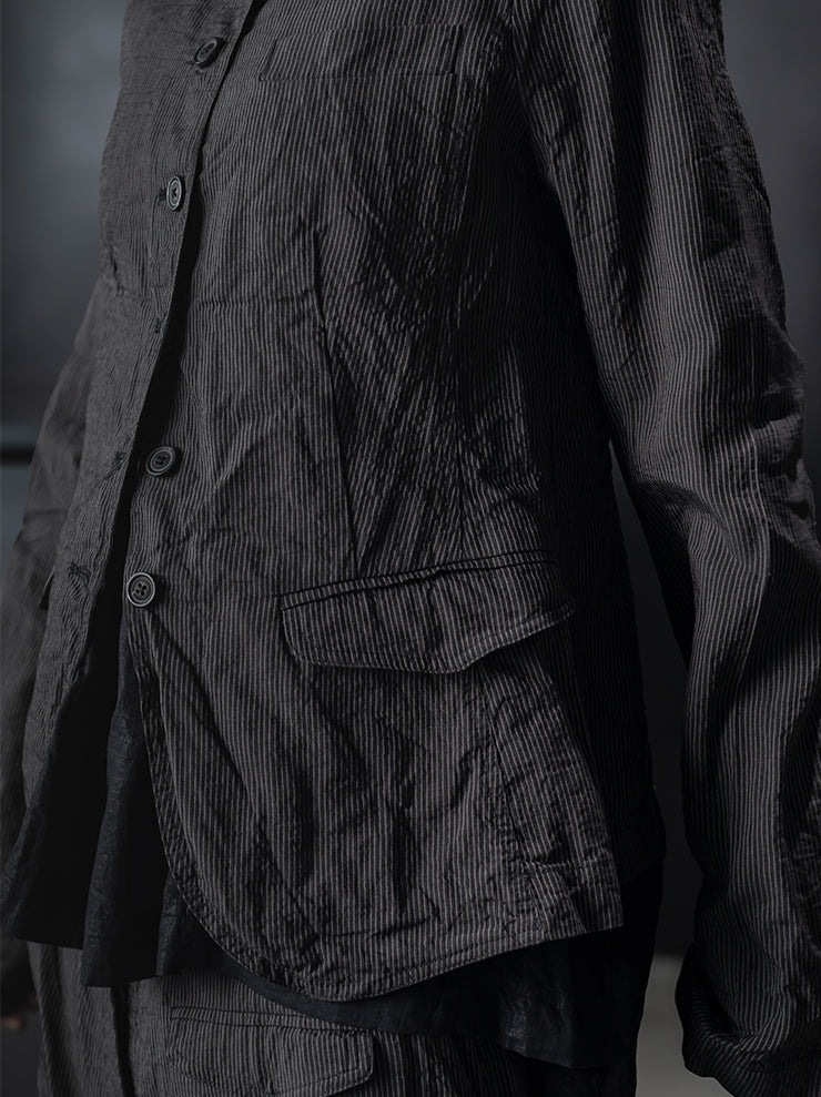 RUNDHOLZ<br> WOMENS JACKET / black stripe