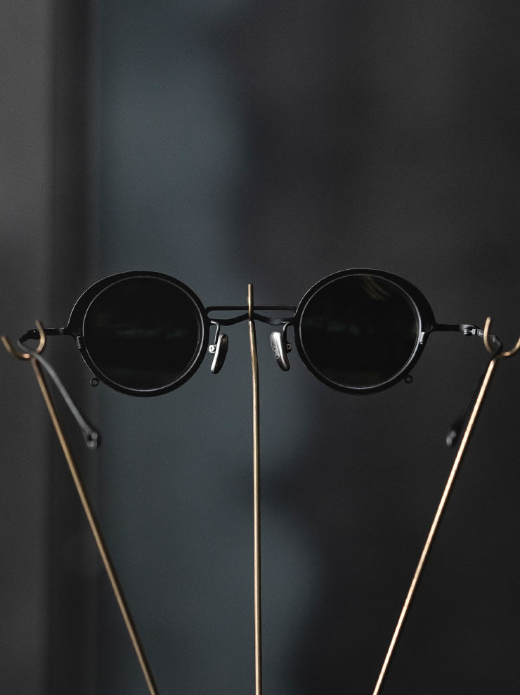 RIGARDS × ZIGGY CHEN<br> TITANIUM FRAME SUNGLASSES / VINTAGE BLACK FRAME x BLACK CLIP / RG1008ZC