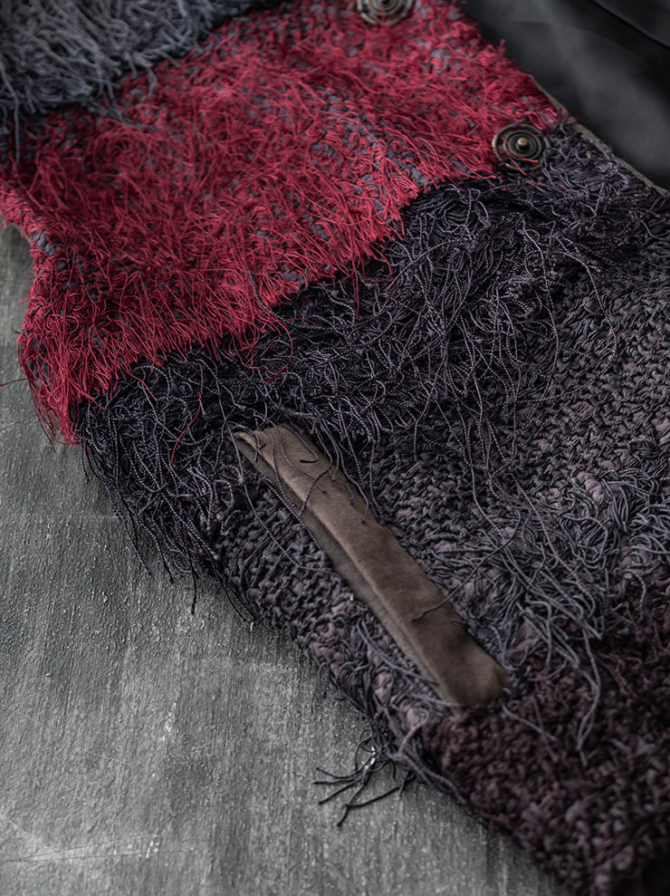 By Walid<br> MENS GILET / AUBERGINE