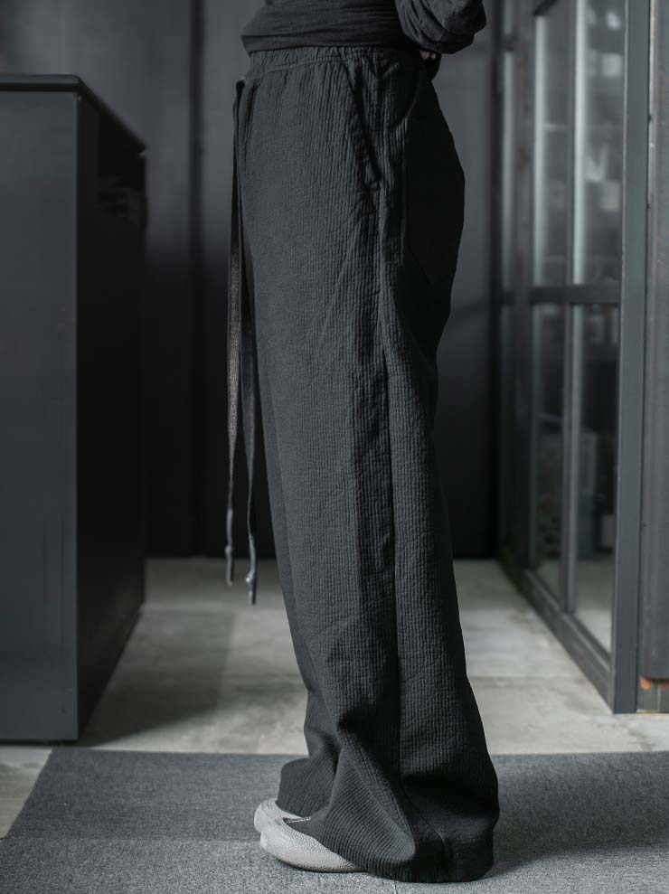 69 by ISAAC SELLAM <br>MENS Striped Cargo Trousers / NOIR