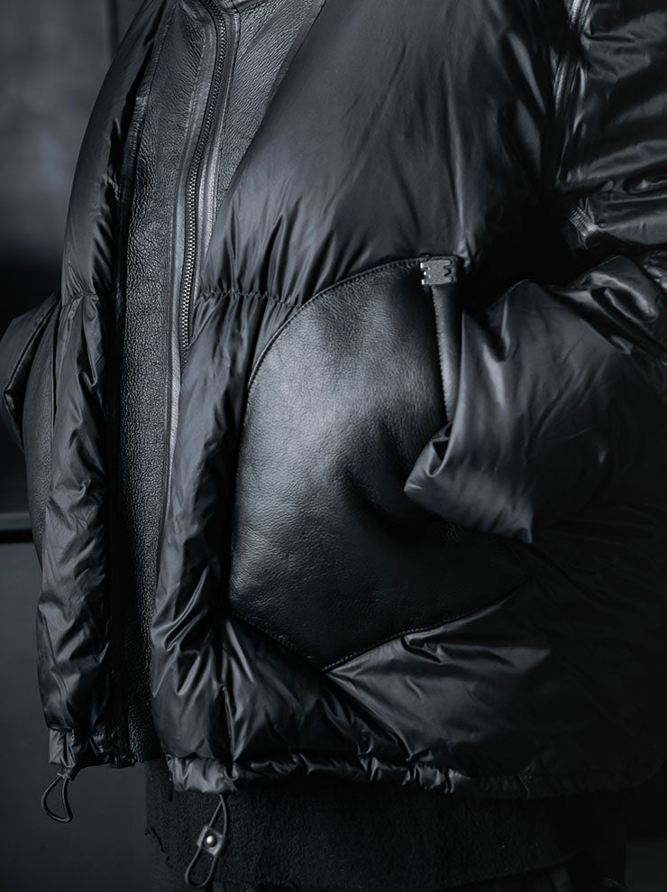 ISAAC SELLAM EXPERIENCE<br> UNISEX Down Jacket / NOIR