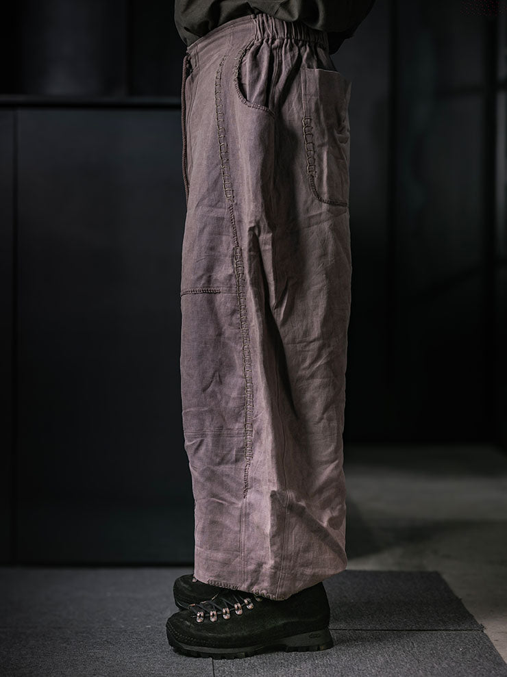 GATHERING<br>UNISEX FISHERMAN PANT / BROWN CLAY