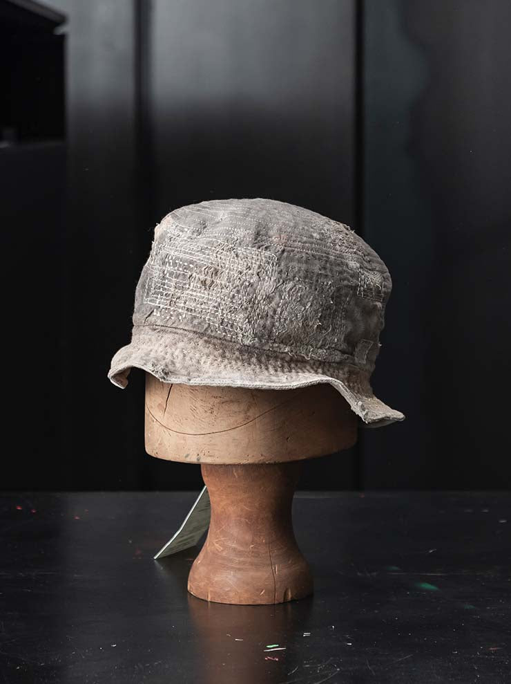 HORISAKI<br> ONE OF A KIND COLLECTION Linen Hat OOAK24 NO.108 / SUNBLEACHED