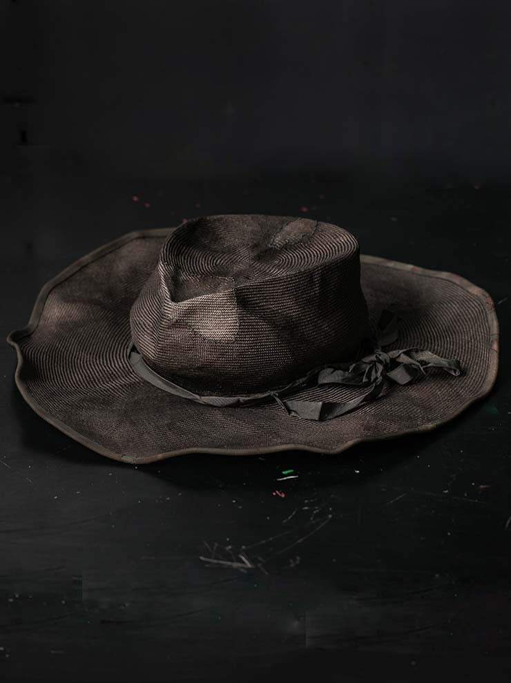 HORISAKI<br> ONE OF A KIND COLLECTION Sisal Straw Hat / VARIOUS