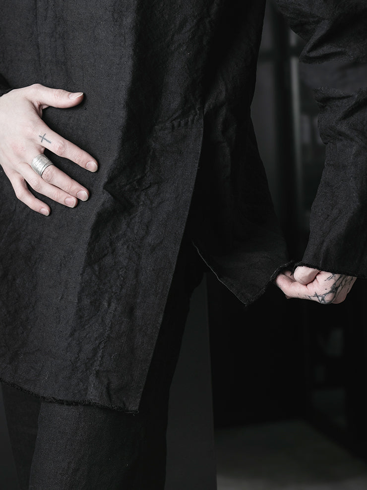MONAD<br>Clarkson Tunic / Handdyed Black