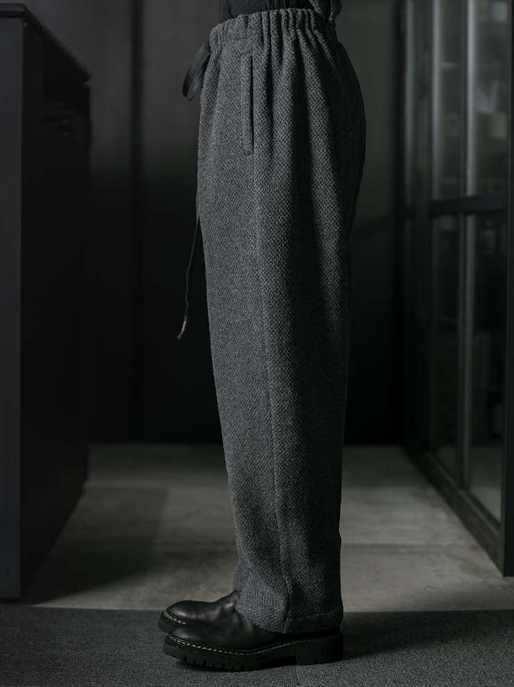 individual sentiments<br />UNISEX  エラステックウエストイージートラウザー / medium gray