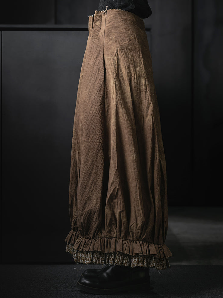 COMMUNS<br>WOMENS SKIRT / Caramel Dyeing
