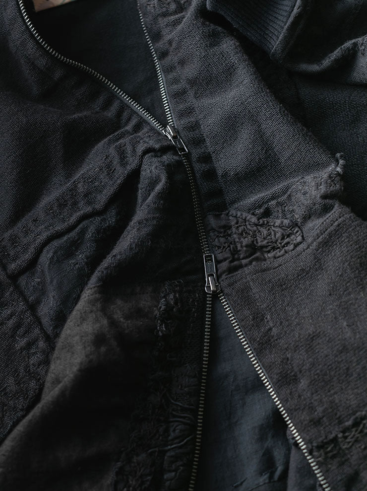 By Walid<br>UNISEX ZIP UP HOODIE / BLACK / SIZE S