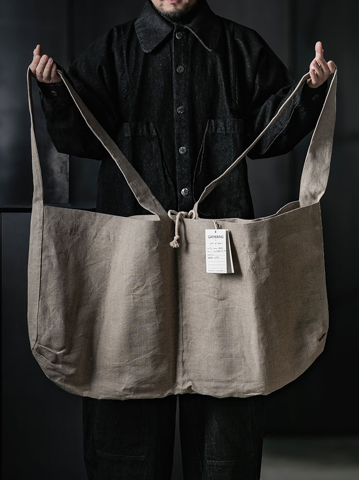 GATHERING<br>DOUBLE BAG / NATURAL