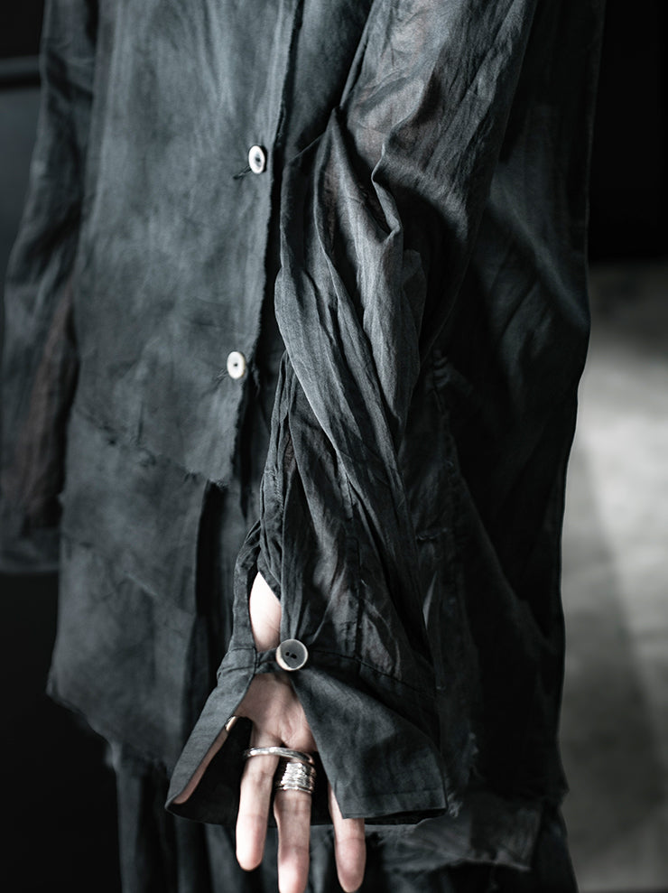 ATELIER SUPPAN<br>WOMENS Torn SHIRT long sleeve / E26-54