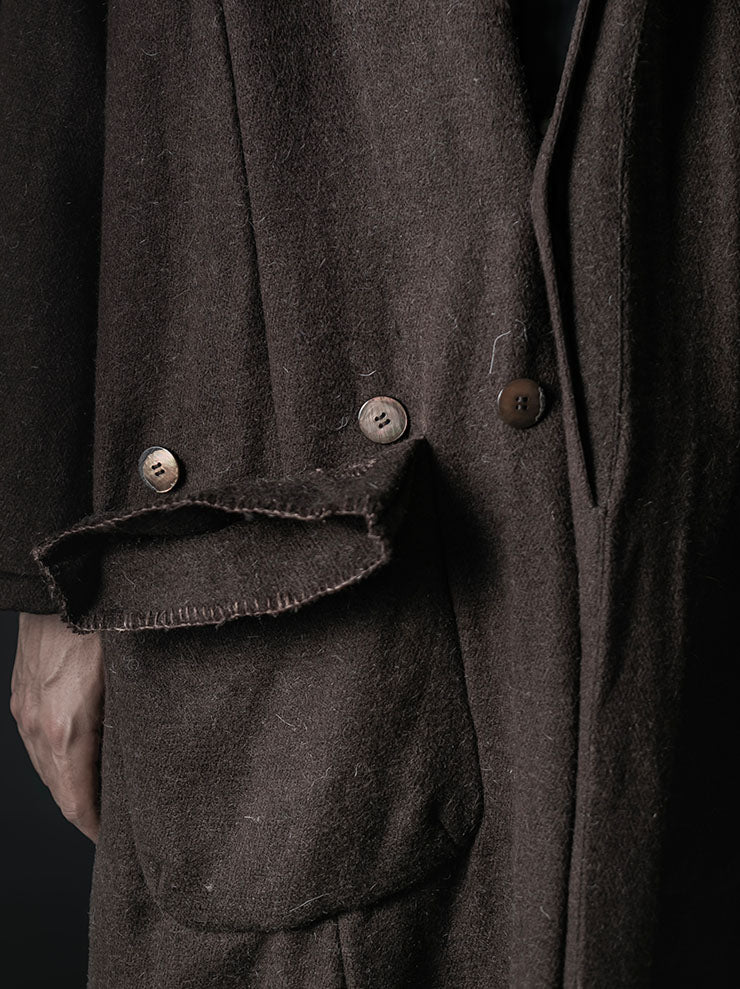 GATHERING<br>UNISEX FARMER COAT / BROWN
